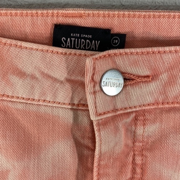 Kate Spade Saturday pink tie dye skinny ankle jeans PP4 - Picture 8 of 12
